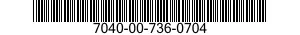 7040-00-736-0704  7040007360704 007360704