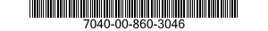 7040-00-860-3046 CHARACTER,STANDARD, 7040008603046 008603046