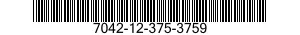 7042-12-375-3759 CONTROL,COMPUTER PROGRAMMER 7042123753759 123753759