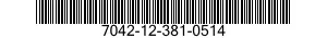 7042-12-381-0514 CONTROL,COMPUTER PROGRAMMER 7042123810514 123810514