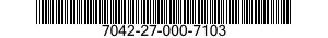 7042-27-000-7103 ADAPTER,MICROCIRCUIT PROGRAMMER 7042270007103 270007103