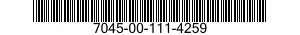 7045-00-111-4259  7045001114259 001114259