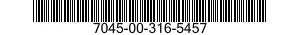 7045-00-316-5457 REEL,MAGNETIC RECORDING TAPE 7045003165457 003165457