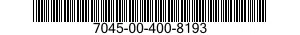 7045-00-400-8193  7045004008193 004008193