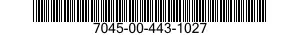 7045-00-443-1027  7045004431027 004431027