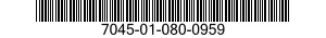 7045-01-080-0959 KIT,MAINT COMPUTER PDP 11/35 7045010800959 010800959