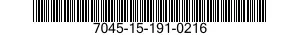 7045-15-191-0216 DATA PATCH VF TIPO 7045151910216 151910216