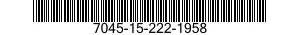 7045-15-222-1958 STORAGE ARRY SA310- 7045152221958 152221958