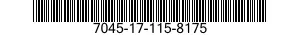7045-17-115-8175 TAPE,ELECTRONIC DATA PROCESSING 7045171158175 171158175
