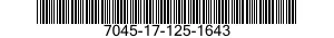 7045-17-125-1643 TAPE,ELECTRONIC DATA PROCESSING 7045171251643 171251643