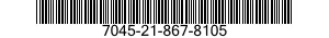 7045-21-867-8105 TAPE,ELECTRONIC DATA PROCESSING 7045218678105 218678105