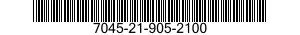 7045-21-905-2100 COVER,PRINTER,AUTOMATIC DATA PROCESSING 7045219052100 219052100
