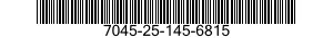 7045-25-145-6815 DISK PROGRAM,AUTOMATIC DATA PROCESSING 7045251456815 251456815