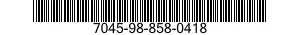 7045-98-858-0418 DISK,FLEXIBLE 7045988580418 988580418