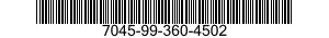 7045-99-360-4502 DISK,SOLID STATE 7045993604502 993604502