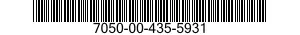 7050-00-435-5931  7050004355931 004355931