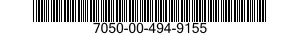 7050-00-494-9155 ROLLER,FLANGED 7050004949155 004949155