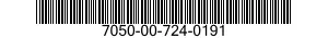 7050-00-724-0191  7050007240191 007240191