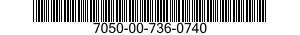 7050-00-736-0740  7050007360740 007360740