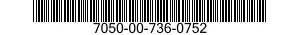 7050-00-736-0752  7050007360752 007360752