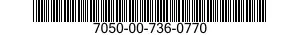 7050-00-736-0770  7050007360770 007360770