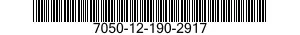 7050-12-190-2917 ELECTRONIC COMPONENTS ASSEMBLY 7050121902917 121902917