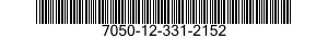 7050-12-331-2152 COMPUTER SUBASSEMBLY 7050123312152 123312152