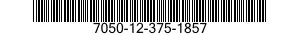 7050-12-375-1857 COMPUTER SUBASSEMBLY 7050123751857 123751857