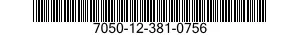 7050-12-381-0756 MEMORY,PORTABLE,SOLID STATE 7050123810756 123810756