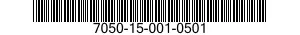 7050-15-001-0501 MEMORY,PORTABLE,HARD DISK 7050150010501 150010501