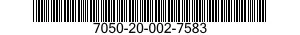 7050-20-002-7583 MEMORY,PORTABLE,SOLID STATE 7050200027583 200027583