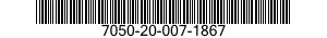 7050-20-007-1867 MEMORY,PORTABLE,SOLID STATE 7050200071867 200071867