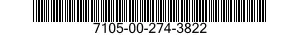 7105-00-274-3822 BED,NONADJUSTABLE 7105002743822 002743822