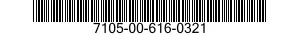 7105-00-616-0321  7105006160321 006160321