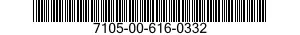 7105-00-616-0332  7105006160332 006160332