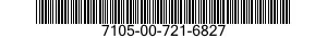 7105-00-721-6827  7105007216827 007216827