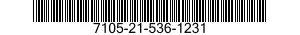 7105-21-536-1231  7105215361231 215361231