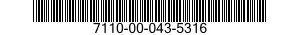 7110-00-043-5316  7110000435316 000435316