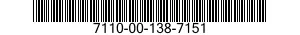 7110-00-138-7151  7110001387151 001387151