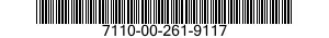 7110-00-261-9117 FILING CABINET 7110002619117 002619117