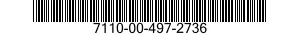 7110-00-497-2736  7110004972736 004972736