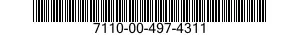 7110-00-497-4311  7110004974311 004974311