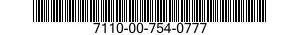 7110-00-754-0777  7110007540777 007540777