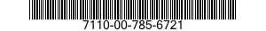 7110-00-785-6721  7110007856721 007856721