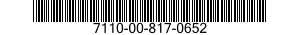 7110-00-817-0652 FILING CABINET,SHELF 7110008170652 008170652