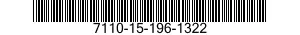 7110-15-196-1322 DESK,FLAT TOP 7110151961322 151961322