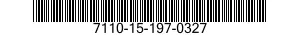 7110-15-197-0327 PANEL ASSEMBLY,MODULAR OFFICE FURNITURE 7110151970327 151970327