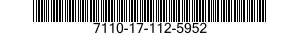 7110-17-112-5952 TABLE,CHART 7110171125952 171125952