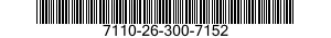 7110-26-300-7152 DESK,FLAT TOP 7110263007152 263007152