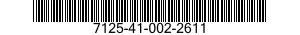 7125-41-002-2611 SHELF BOX,STATIONARY STORAGE AND DISPLAY BIN 7125410022611 410022611